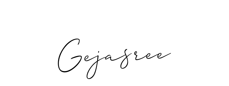 You can use this online signature creator to create a handwritten signature for the name Gejasree. This is the best online autograph maker. Gejasree signature style 2 images and pictures png