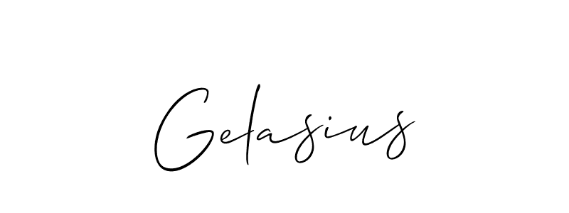 You should practise on your own different ways (Allison_Script) to write your name (Gelasius) in signature. don't let someone else do it for you. Gelasius signature style 2 images and pictures png