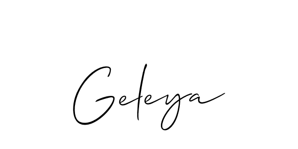 How to Draw Geleya signature style? Allison_Script is a latest design signature styles for name Geleya. Geleya signature style 2 images and pictures png