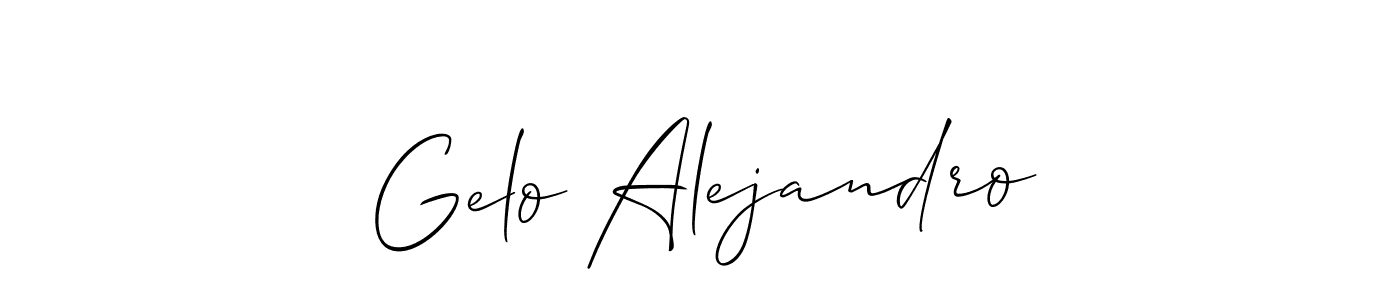 Here are the top 10 professional signature styles for the name Gelo Alejandro. These are the best autograph styles you can use for your name. Gelo Alejandro signature style 2 images and pictures png
