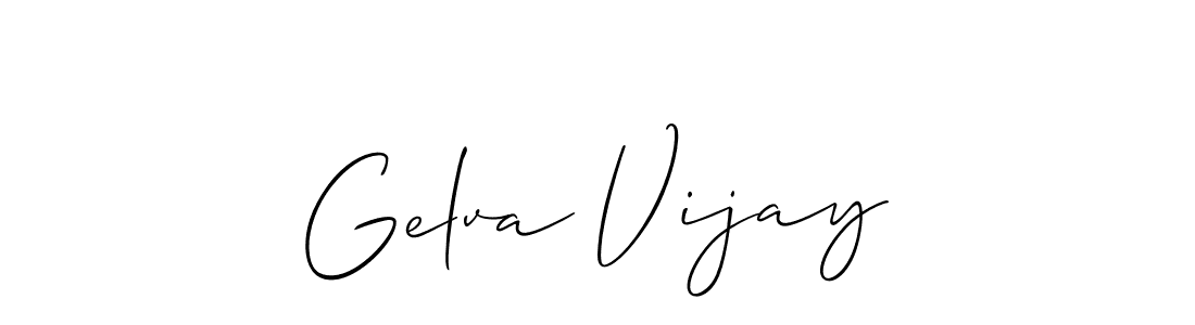 Make a short Gelva Vijay signature style. Manage your documents anywhere anytime using Allison_Script. Create and add eSignatures, submit forms, share and send files easily. Gelva Vijay signature style 2 images and pictures png