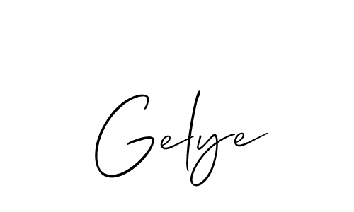 Gelye stylish signature style. Best Handwritten Sign (Allison_Script) for my name. Handwritten Signature Collection Ideas for my name Gelye. Gelye signature style 2 images and pictures png