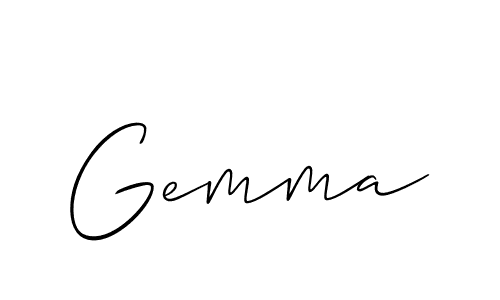 Gemma stylish signature style. Best Handwritten Sign (Allison_Script) for my name. Handwritten Signature Collection Ideas for my name Gemma. Gemma signature style 2 images and pictures png