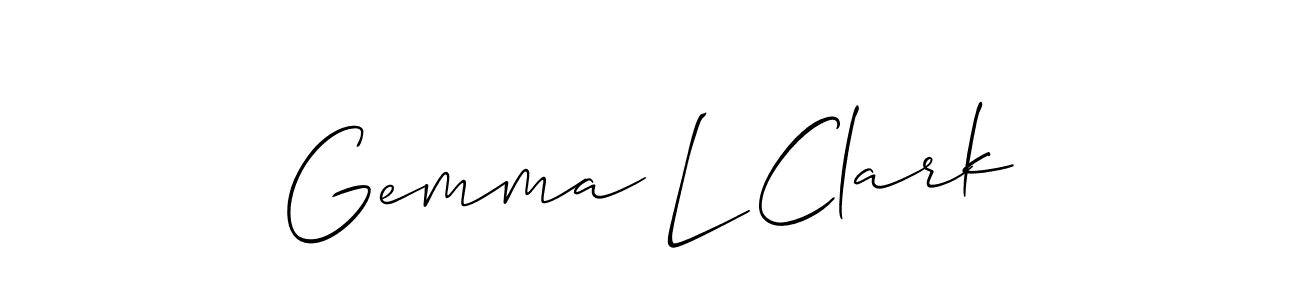 Check out images of Autograph of Gemma L Clark name. Actor Gemma L Clark Signature Style. Allison_Script is a professional sign style online. Gemma L Clark signature style 2 images and pictures png