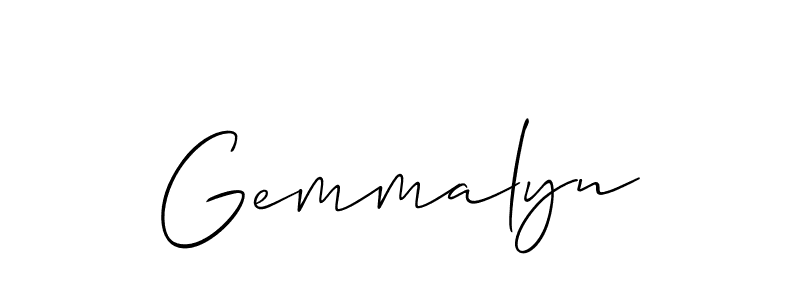 Also You can easily find your signature by using the search form. We will create Gemmalyn name handwritten signature images for you free of cost using Allison_Script sign style. Gemmalyn signature style 2 images and pictures png