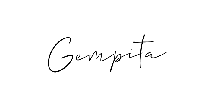 See photos of Gempita official signature by Spectra . Check more albums & portfolios. Read reviews & check more about Allison_Script font. Gempita signature style 2 images and pictures png