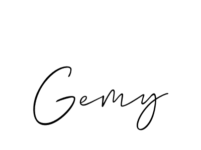 You can use this online signature creator to create a handwritten signature for the name Gemy. This is the best online autograph maker. Gemy signature style 2 images and pictures png