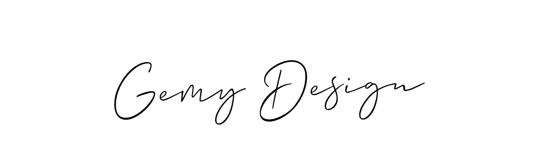 Once you've used our free online signature maker to create your best signature Allison_Script style, it's time to enjoy all of the benefits that Gemy Design name signing documents. Gemy Design signature style 2 images and pictures png