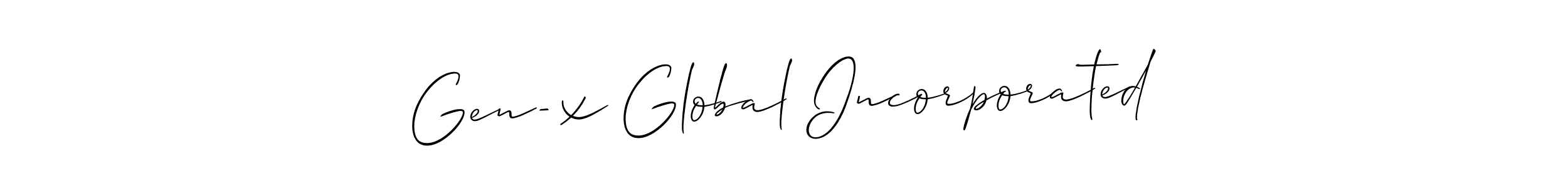 Check out images of Autograph of Gen-x Global Incorporated name. Actor Gen-x Global Incorporated Signature Style. Allison_Script is a professional sign style online. Gen-x Global Incorporated signature style 2 images and pictures png