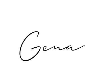 Make a short Gena signature style. Manage your documents anywhere anytime using Allison_Script. Create and add eSignatures, submit forms, share and send files easily. Gena signature style 2 images and pictures png