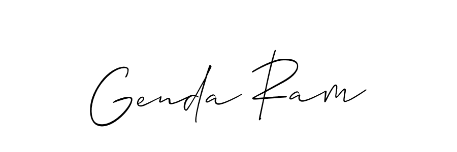 Make a short Genda Ram signature style. Manage your documents anywhere anytime using Allison_Script. Create and add eSignatures, submit forms, share and send files easily. Genda Ram signature style 2 images and pictures png