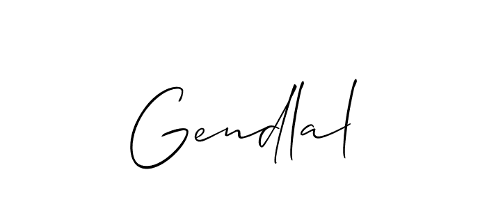 Similarly Allison_Script is the best handwritten signature design. Signature creator online .You can use it as an online autograph creator for name Gendlal. Gendlal signature style 2 images and pictures png