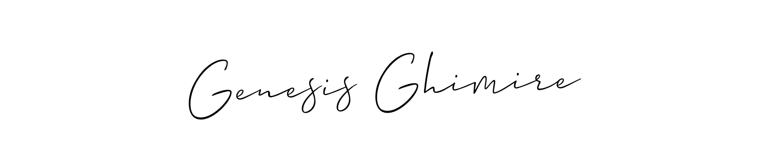 Check out images of Autograph of Genesis Ghimire name. Actor Genesis Ghimire Signature Style. Allison_Script is a professional sign style online. Genesis Ghimire signature style 2 images and pictures png