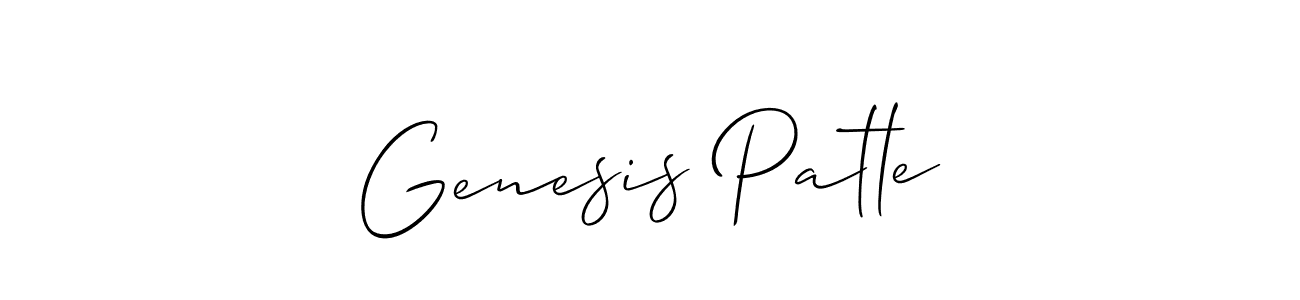 Best and Professional Signature Style for Genesis Patle. Allison_Script Best Signature Style Collection. Genesis Patle signature style 2 images and pictures png