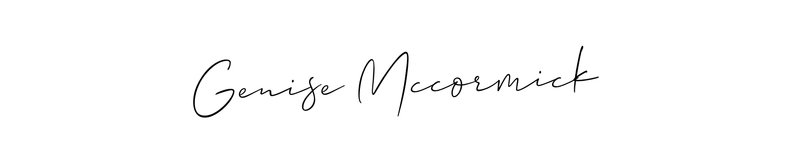 Once you've used our free online signature maker to create your best signature Allison_Script style, it's time to enjoy all of the benefits that Genise Mccormick name signing documents. Genise Mccormick signature style 2 images and pictures png