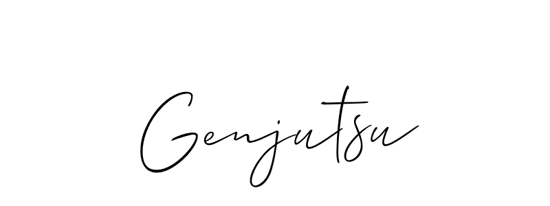 The best way (Allison_Script) to make a short signature is to pick only two or three words in your name. The name Genjutsu include a total of six letters. For converting this name. Genjutsu signature style 2 images and pictures png
