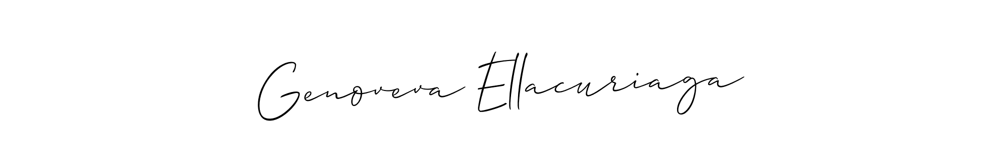 if you are searching for the best signature style for your name Genoveva Ellacuriaga. so please give up your signature search. here we have designed multiple signature styles  using Allison_Script. Genoveva Ellacuriaga signature style 2 images and pictures png