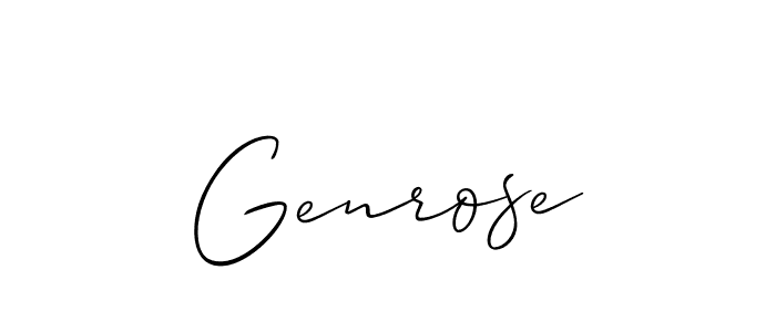 See photos of Genrose official signature by Spectra . Check more albums & portfolios. Read reviews & check more about Allison_Script font. Genrose signature style 2 images and pictures png