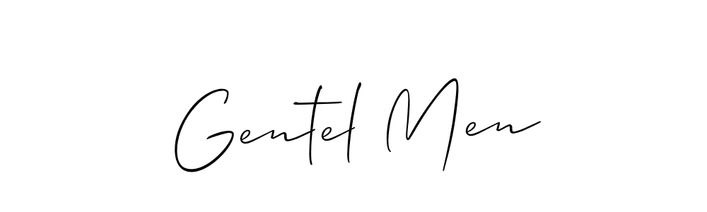 The best way (Allison_Script) to make a short signature is to pick only two or three words in your name. The name Gentel Men include a total of six letters. For converting this name. Gentel Men signature style 2 images and pictures png