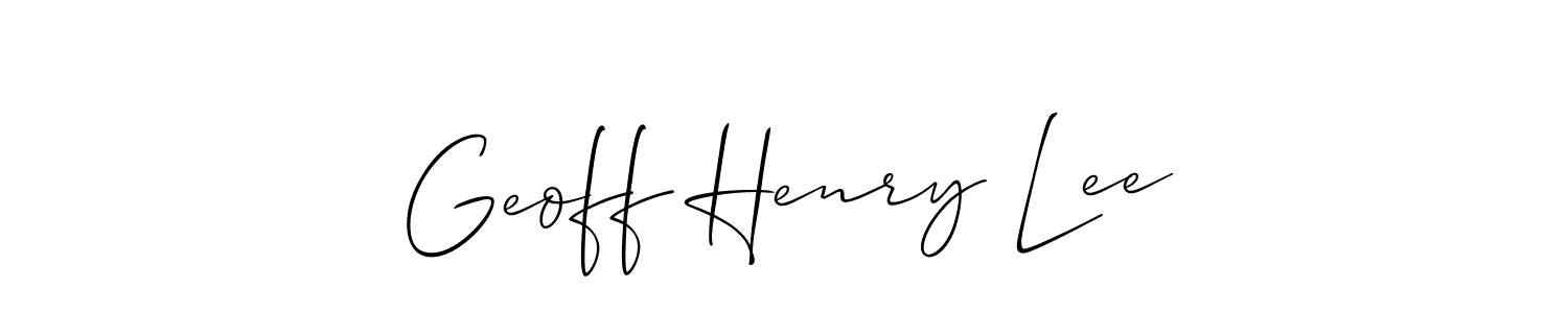 Check out images of Autograph of Geoff Henry Lee name. Actor Geoff Henry Lee Signature Style. Allison_Script is a professional sign style online. Geoff Henry Lee signature style 2 images and pictures png