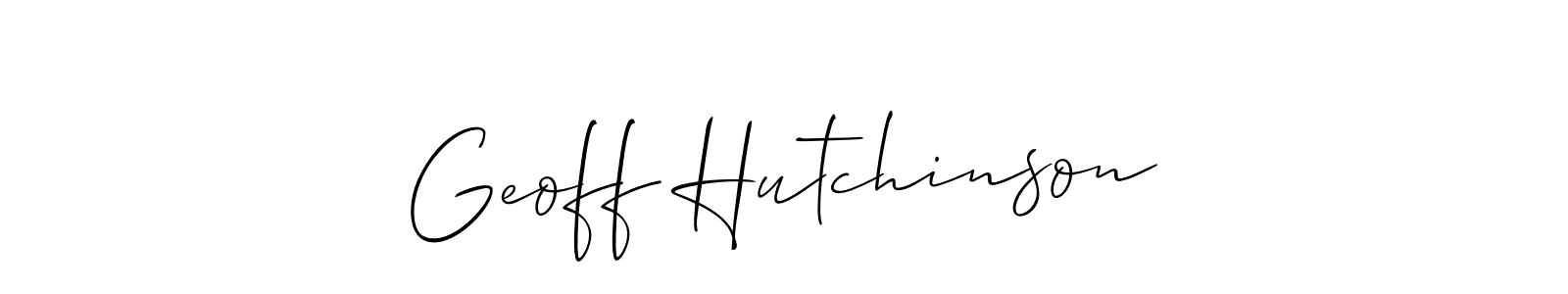 Here are the top 10 professional signature styles for the name Geoff Hutchinson. These are the best autograph styles you can use for your name. Geoff Hutchinson signature style 2 images and pictures png