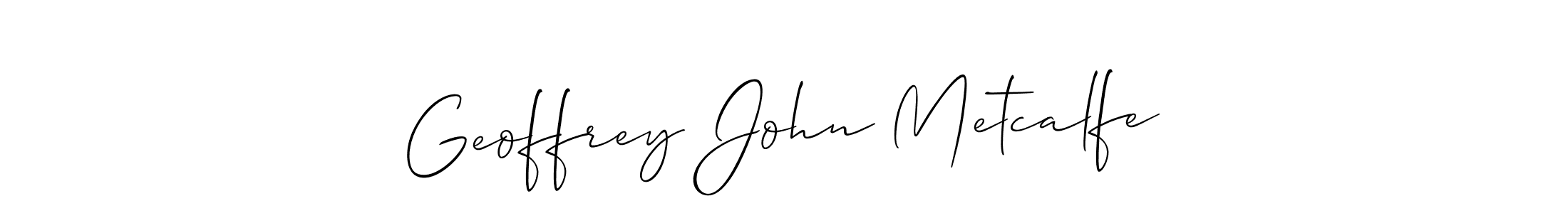 Make a beautiful signature design for name Geoffrey John Metcalfe. Use this online signature maker to create a handwritten signature for free. Geoffrey John Metcalfe signature style 2 images and pictures png