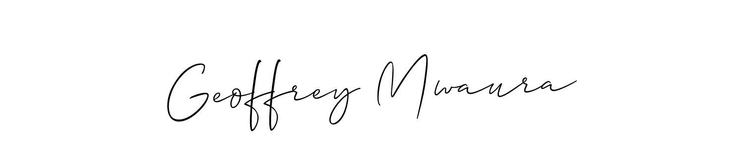 Create a beautiful signature design for name Geoffrey Mwaura. With this signature (Allison_Script) fonts, you can make a handwritten signature for free. Geoffrey Mwaura signature style 2 images and pictures png