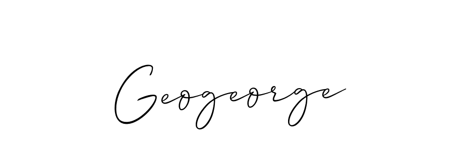 How to make Geogeorge signature? Allison_Script is a professional autograph style. Create handwritten signature for Geogeorge name. Geogeorge signature style 2 images and pictures png