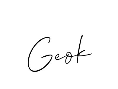 Create a beautiful signature design for name Geok. With this signature (Allison_Script) fonts, you can make a handwritten signature for free. Geok signature style 2 images and pictures png