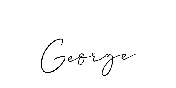How to make George signature? Allison_Script is a professional autograph style. Create handwritten signature for George name. George signature style 2 images and pictures png