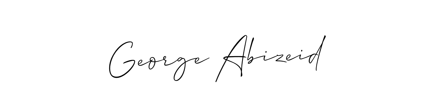 Best and Professional Signature Style for George Abizeid. Allison_Script Best Signature Style Collection. George Abizeid signature style 2 images and pictures png