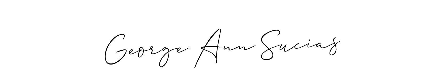 Create a beautiful signature design for name George Ann Sucias. With this signature (Allison_Script) fonts, you can make a handwritten signature for free. George Ann Sucias signature style 2 images and pictures png