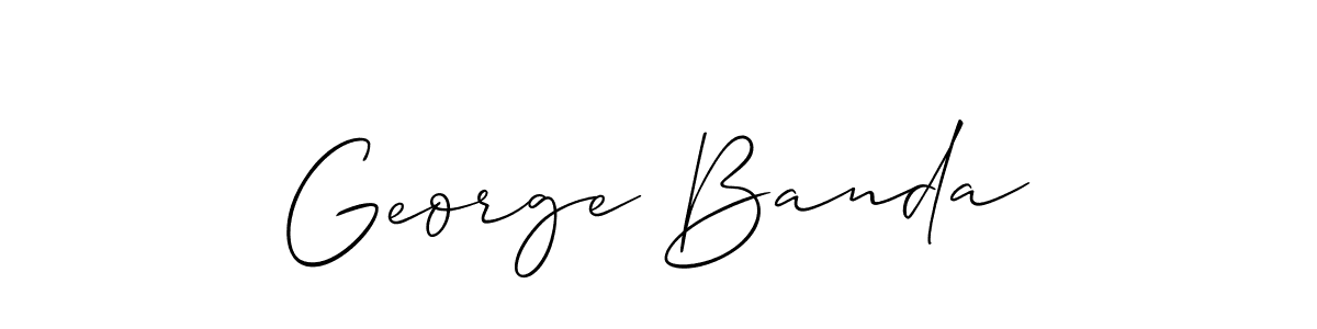 George Banda stylish signature style. Best Handwritten Sign (Allison_Script) for my name. Handwritten Signature Collection Ideas for my name George Banda. George Banda signature style 2 images and pictures png