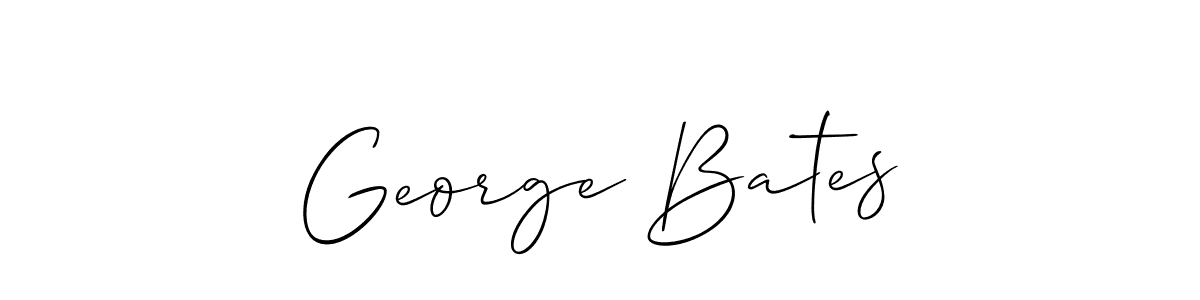 How to make George Bates name signature. Use Allison_Script style for creating short signs online. This is the latest handwritten sign. George Bates signature style 2 images and pictures png