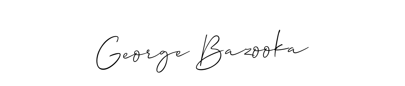 George Bazooka stylish signature style. Best Handwritten Sign (Allison_Script) for my name. Handwritten Signature Collection Ideas for my name George Bazooka. George Bazooka signature style 2 images and pictures png