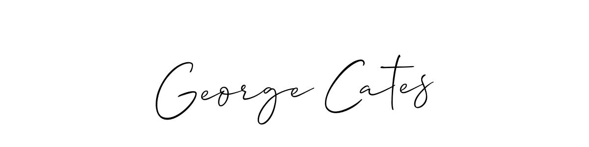How to Draw George Cates signature style? Allison_Script is a latest design signature styles for name George Cates. George Cates signature style 2 images and pictures png
