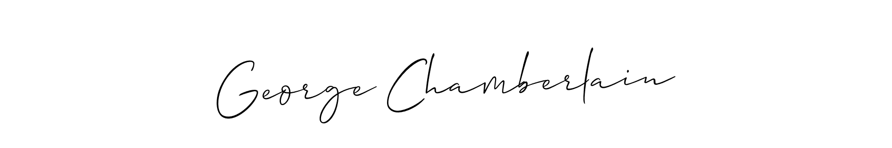 How to make George Chamberlain signature? Allison_Script is a professional autograph style. Create handwritten signature for George Chamberlain name. George Chamberlain signature style 2 images and pictures png