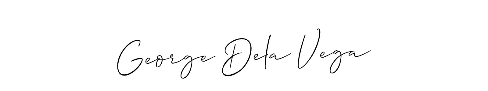 Best and Professional Signature Style for George Dela Vega. Allison_Script Best Signature Style Collection. George Dela Vega signature style 2 images and pictures png