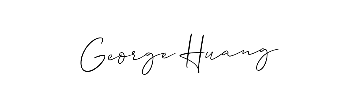 Use a signature maker to create a handwritten signature online. With this signature software, you can design (Allison_Script) your own signature for name George Huang. George Huang signature style 2 images and pictures png