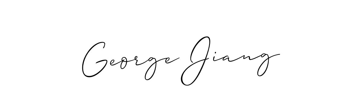 How to Draw George Jiang signature style? Allison_Script is a latest design signature styles for name George Jiang. George Jiang signature style 2 images and pictures png