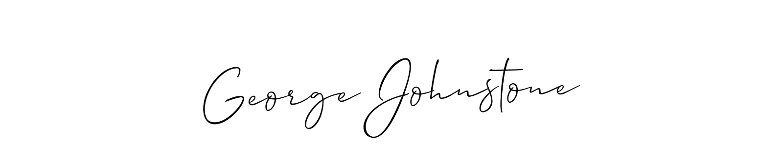 Create a beautiful signature design for name George Johnstone. With this signature (Allison_Script) fonts, you can make a handwritten signature for free. George Johnstone signature style 2 images and pictures png