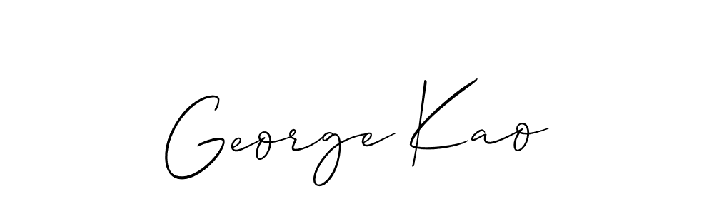 Once you've used our free online signature maker to create your best signature Allison_Script style, it's time to enjoy all of the benefits that George Kao name signing documents. George Kao signature style 2 images and pictures png