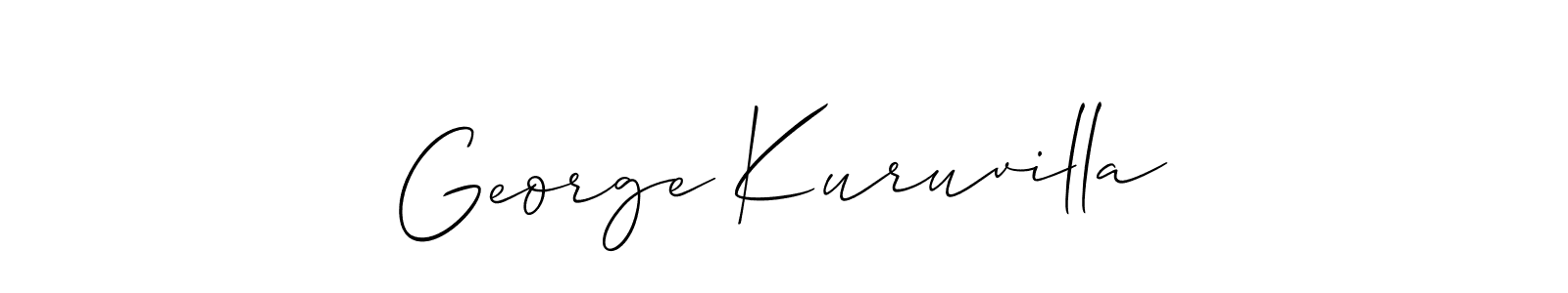 Also You can easily find your signature by using the search form. We will create George Kuruvilla name handwritten signature images for you free of cost using Allison_Script sign style. George Kuruvilla signature style 2 images and pictures png