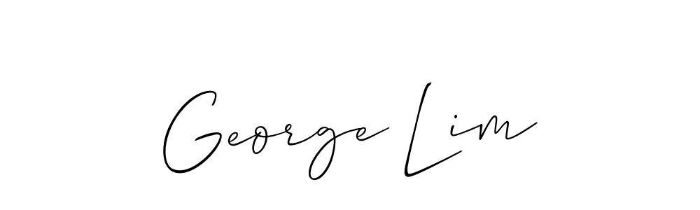 Create a beautiful signature design for name George Lim. With this signature (Allison_Script) fonts, you can make a handwritten signature for free. George Lim signature style 2 images and pictures png