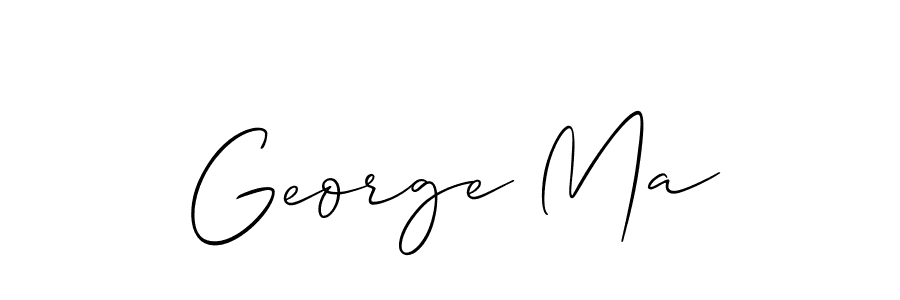 You should practise on your own different ways (Allison_Script) to write your name (George Ma) in signature. don't let someone else do it for you. George Ma signature style 2 images and pictures png