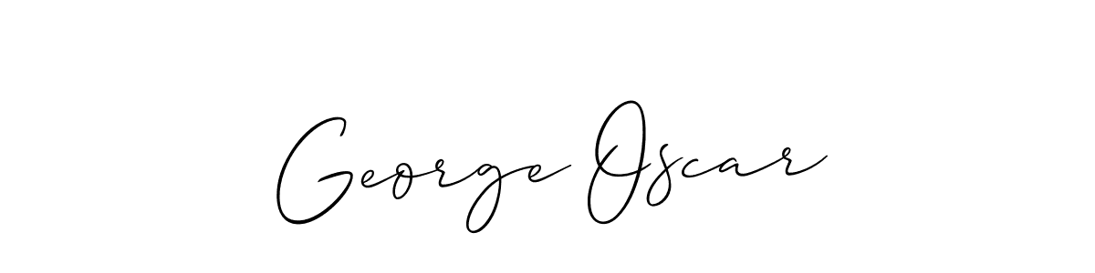 Allison_Script is a professional signature style that is perfect for those who want to add a touch of class to their signature. It is also a great choice for those who want to make their signature more unique. Get George Oscar name to fancy signature for free. George Oscar signature style 2 images and pictures png