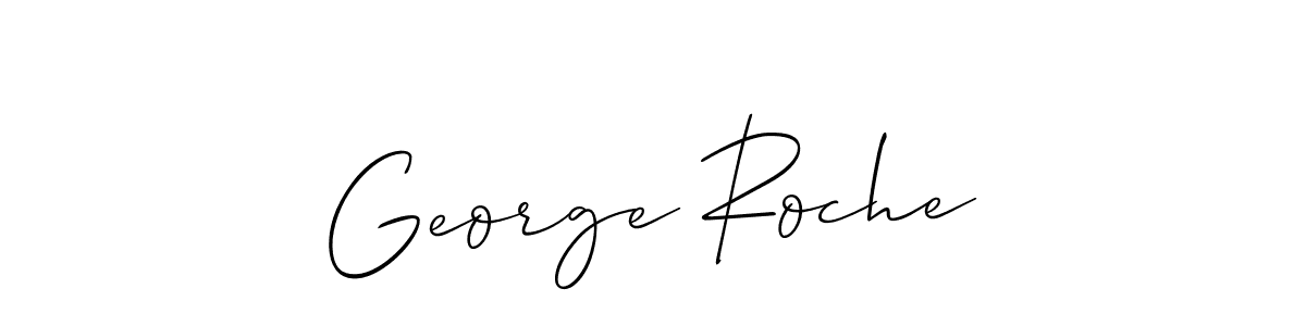 Use a signature maker to create a handwritten signature online. With this signature software, you can design (Allison_Script) your own signature for name George Roche. George Roche signature style 2 images and pictures png