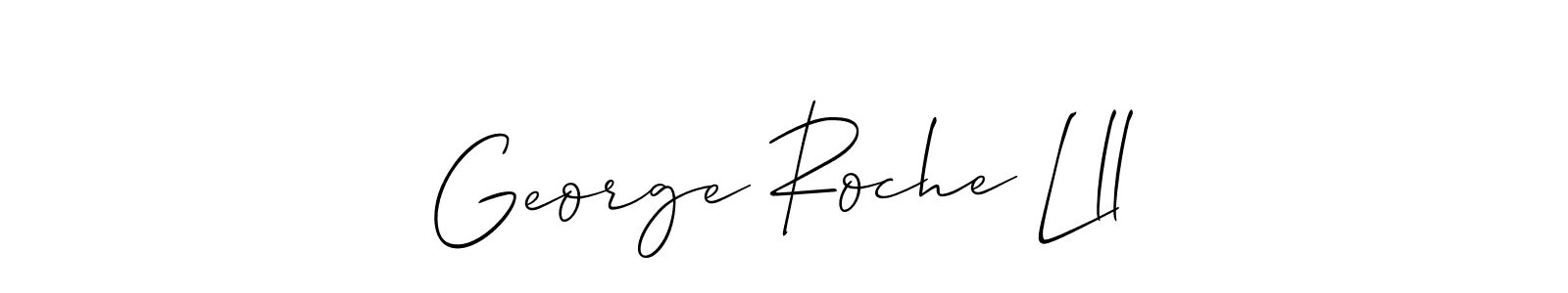 Create a beautiful signature design for name George Roche Lll. With this signature (Allison_Script) fonts, you can make a handwritten signature for free. George Roche Lll signature style 2 images and pictures png