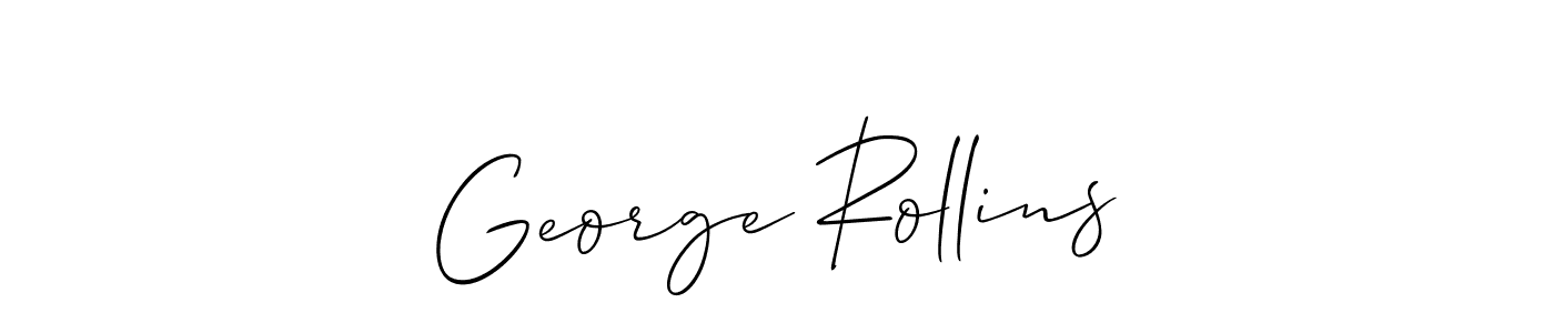 Also we have George Rollins name is the best signature style. Create professional handwritten signature collection using Allison_Script autograph style. George Rollins signature style 2 images and pictures png