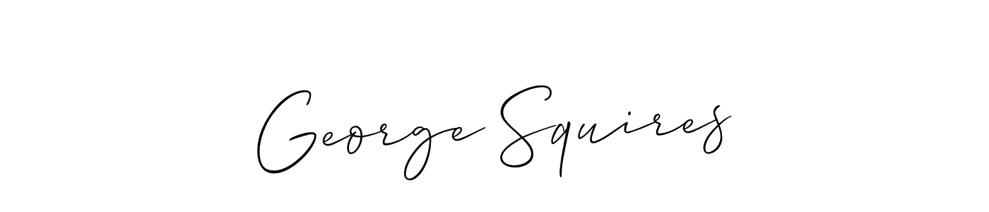 Use a signature maker to create a handwritten signature online. With this signature software, you can design (Allison_Script) your own signature for name George Squires. George Squires signature style 2 images and pictures png